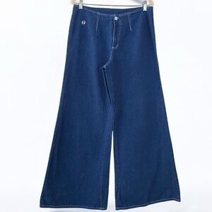 Hang‎ Ten 1970’s Vintage Made in the USA Extra Wide Flared Jeans Size 12
